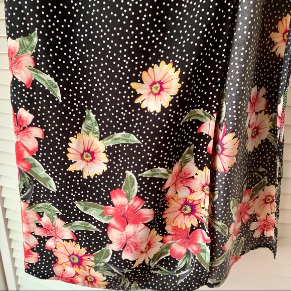 Lulus - Off the Shoulder Polka Dot Floral Dress - Picture 4 of 5